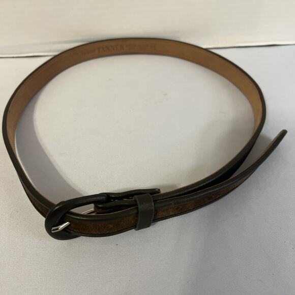 Tecovas Other - Tanner Women’s Dark Leather Belt Made In Italy 361bt08. Size 36
